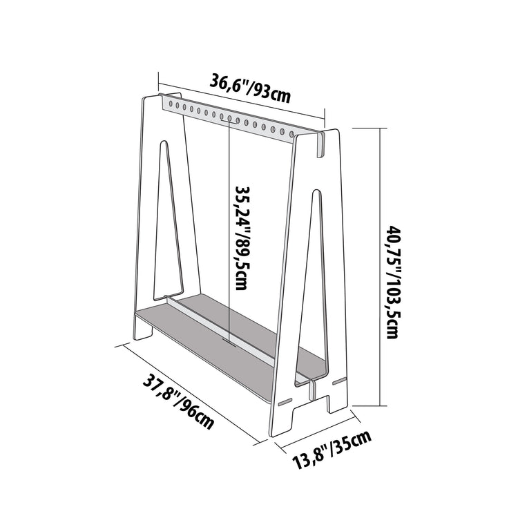 Toddlers Clothing Rack for Hangers ver 2