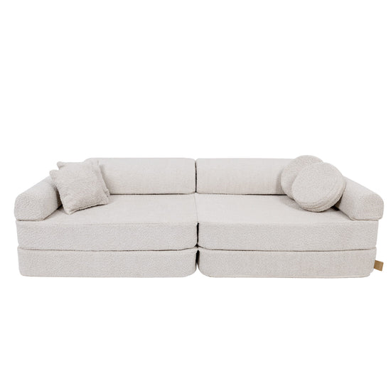 Modular Sofa for Kids - Premium Boucle, Champagne Ecru