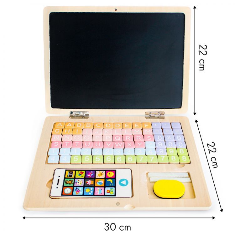 Wooden Laptop/Tablet + Phone Set