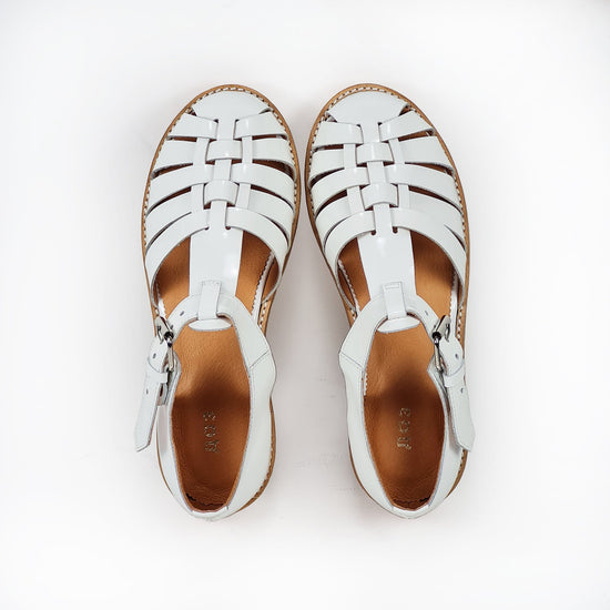 Handmade Leather Fisherman Sandals - White