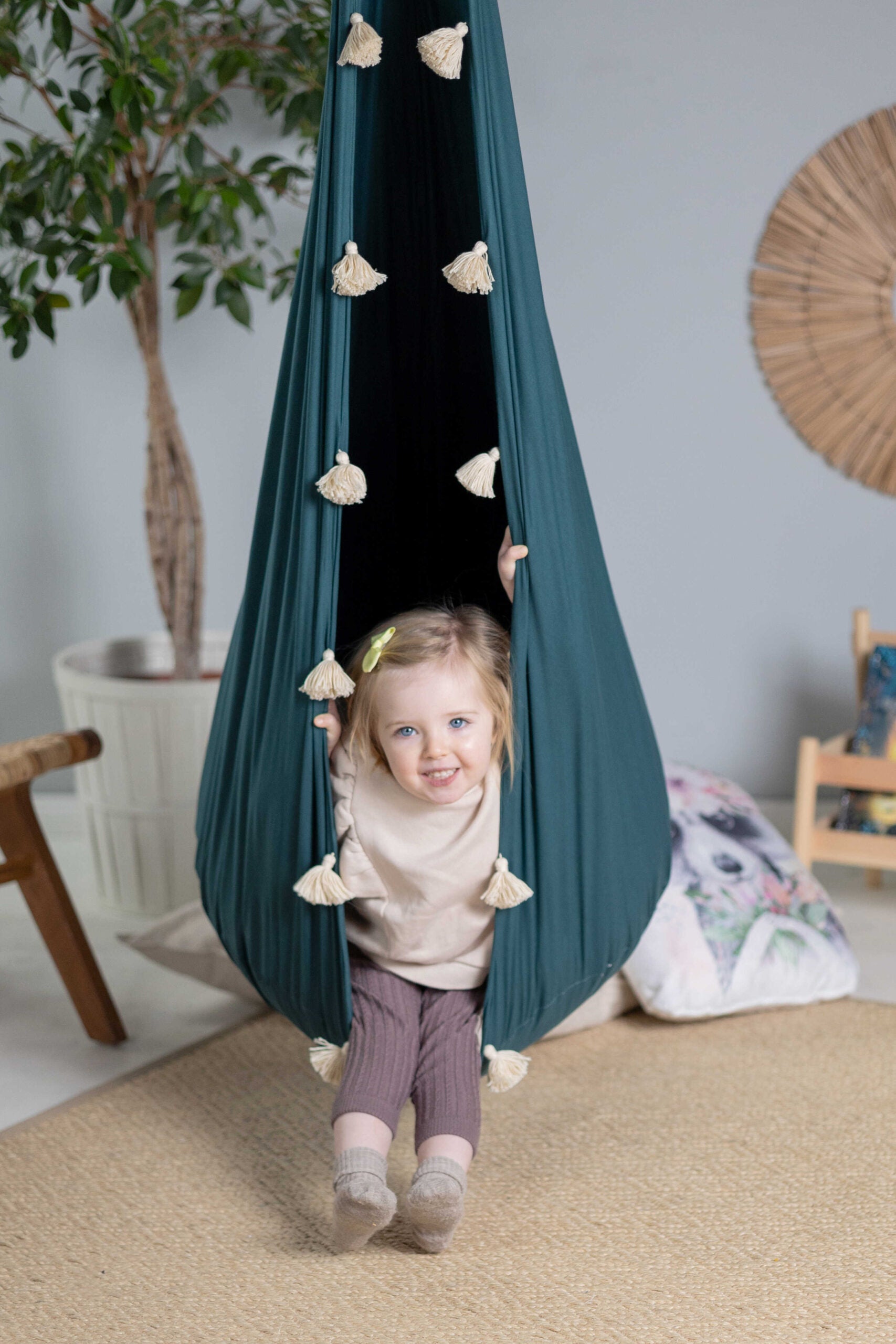 Cocoon Hammock "Emerald Tassel"