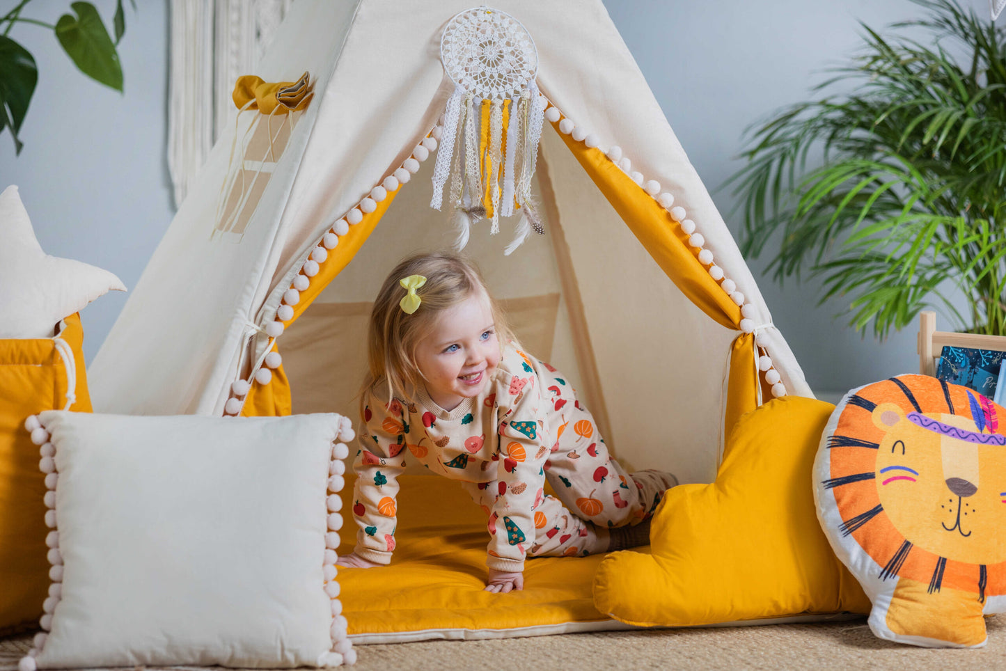 Teepee Tent Set - Creamy Honey