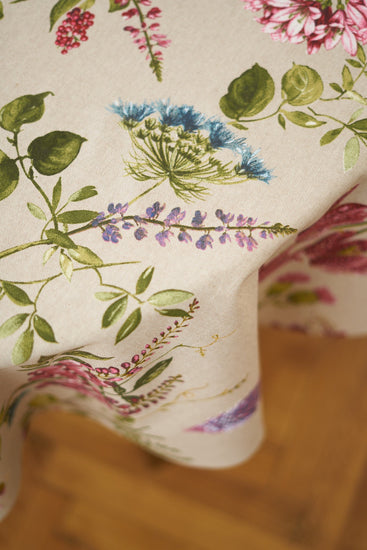 Round Floral Tablecloth - Botanico