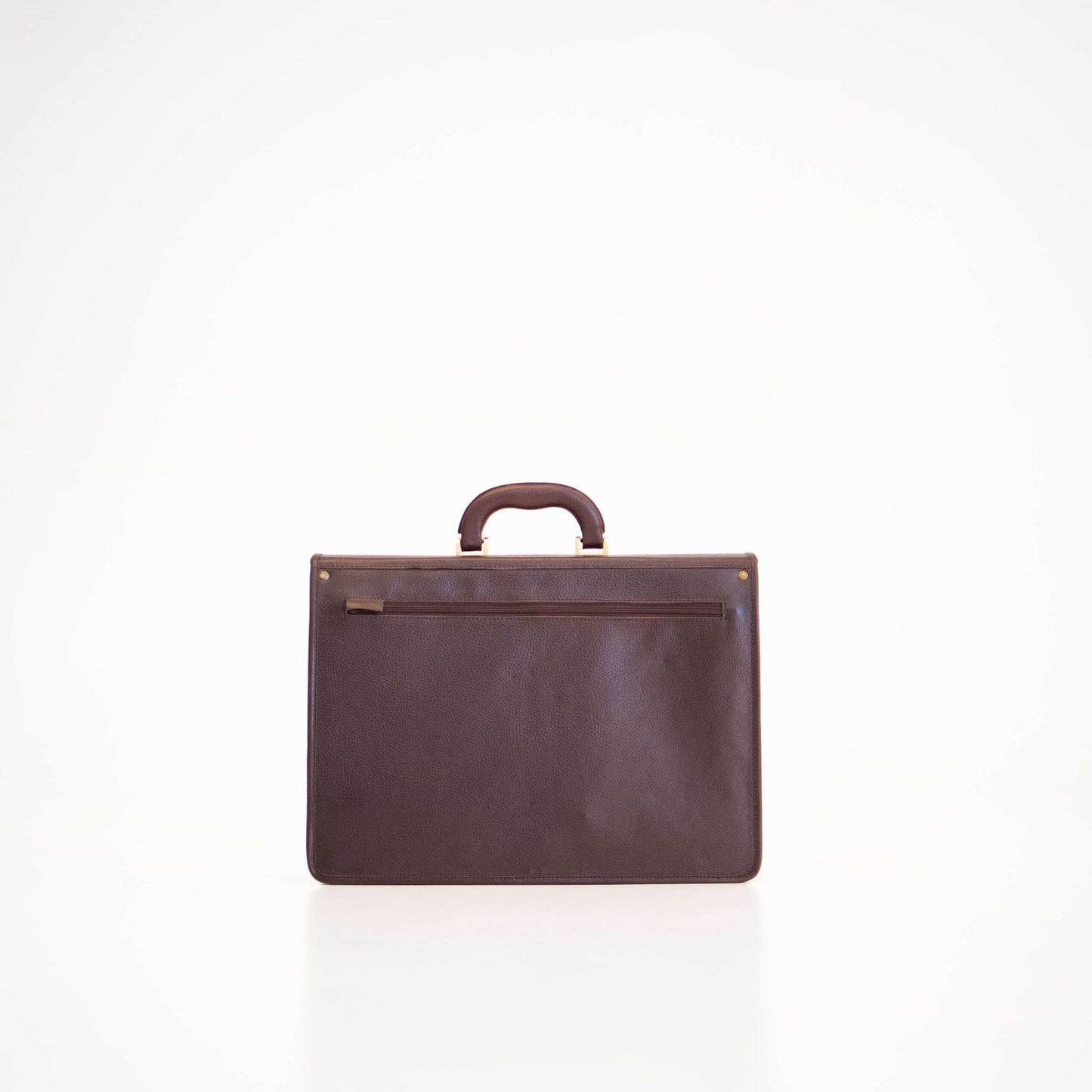 Leather Briefcase No. 99 - Dark Brown