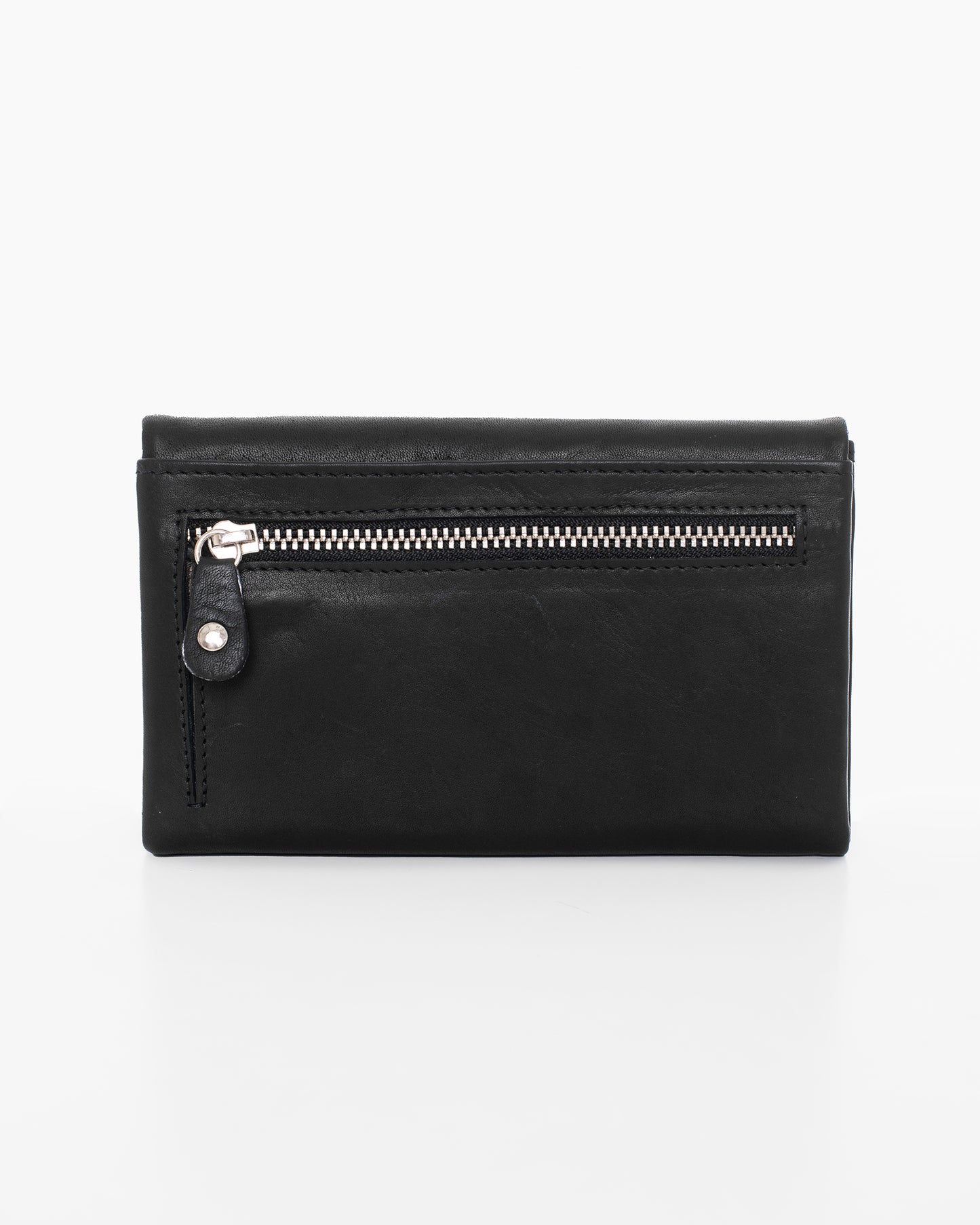 Leather Wallet NK305 (RFID-blocking) - Black