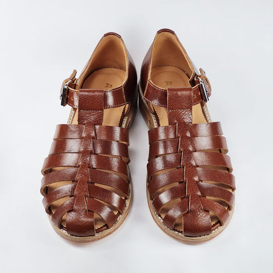 Handmade Leather Fisherman Sandals - Brown