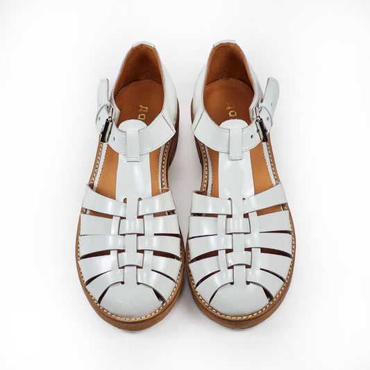 Handmade Leather Fisherman Sandals - White