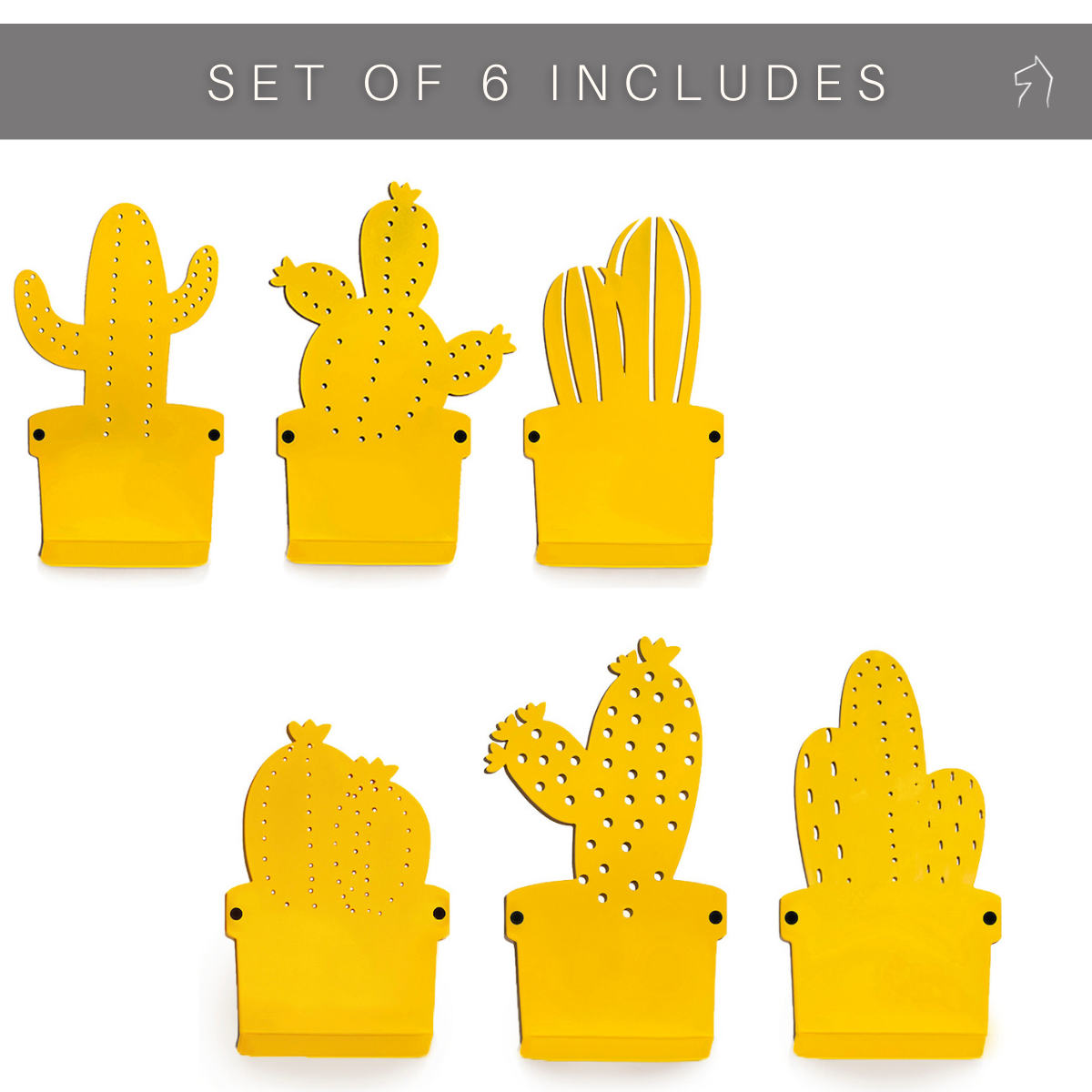 Cactus Hangers - Set of 6