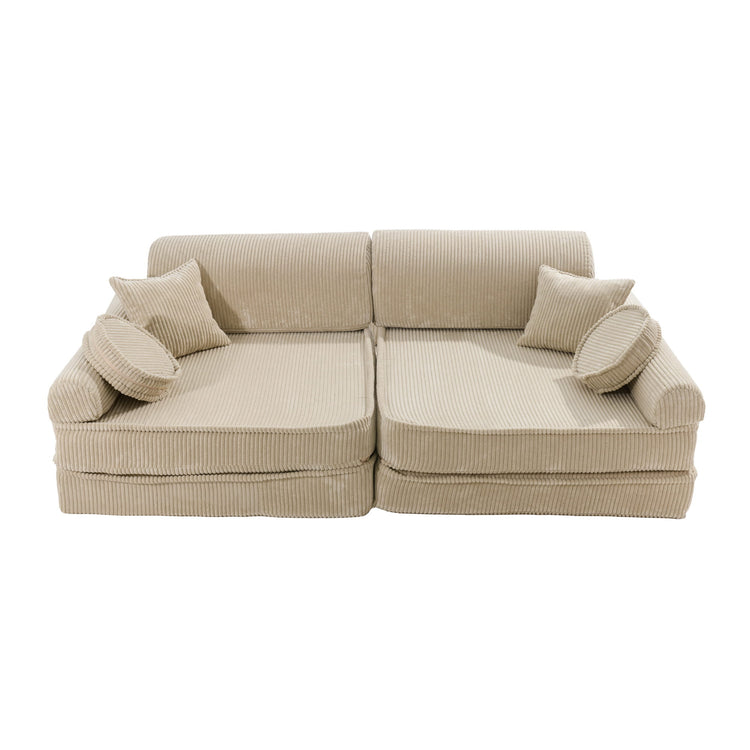 Modular Sofa for Kids - Premium Corduroy Ecru