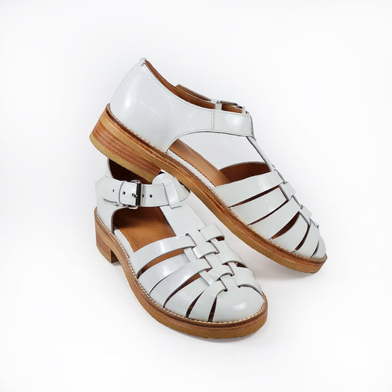 Handmade Leather Fisherman Sandals - White