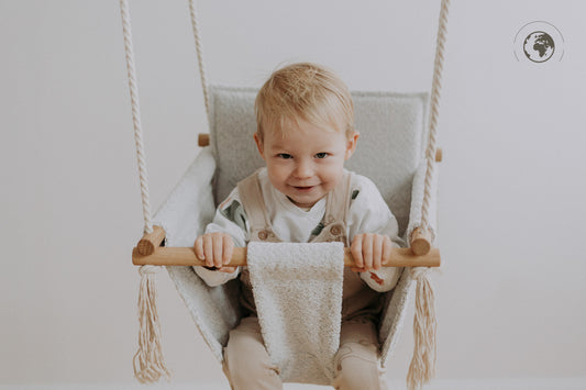 BaBi Baby Swing - Bouclé Ice Grey