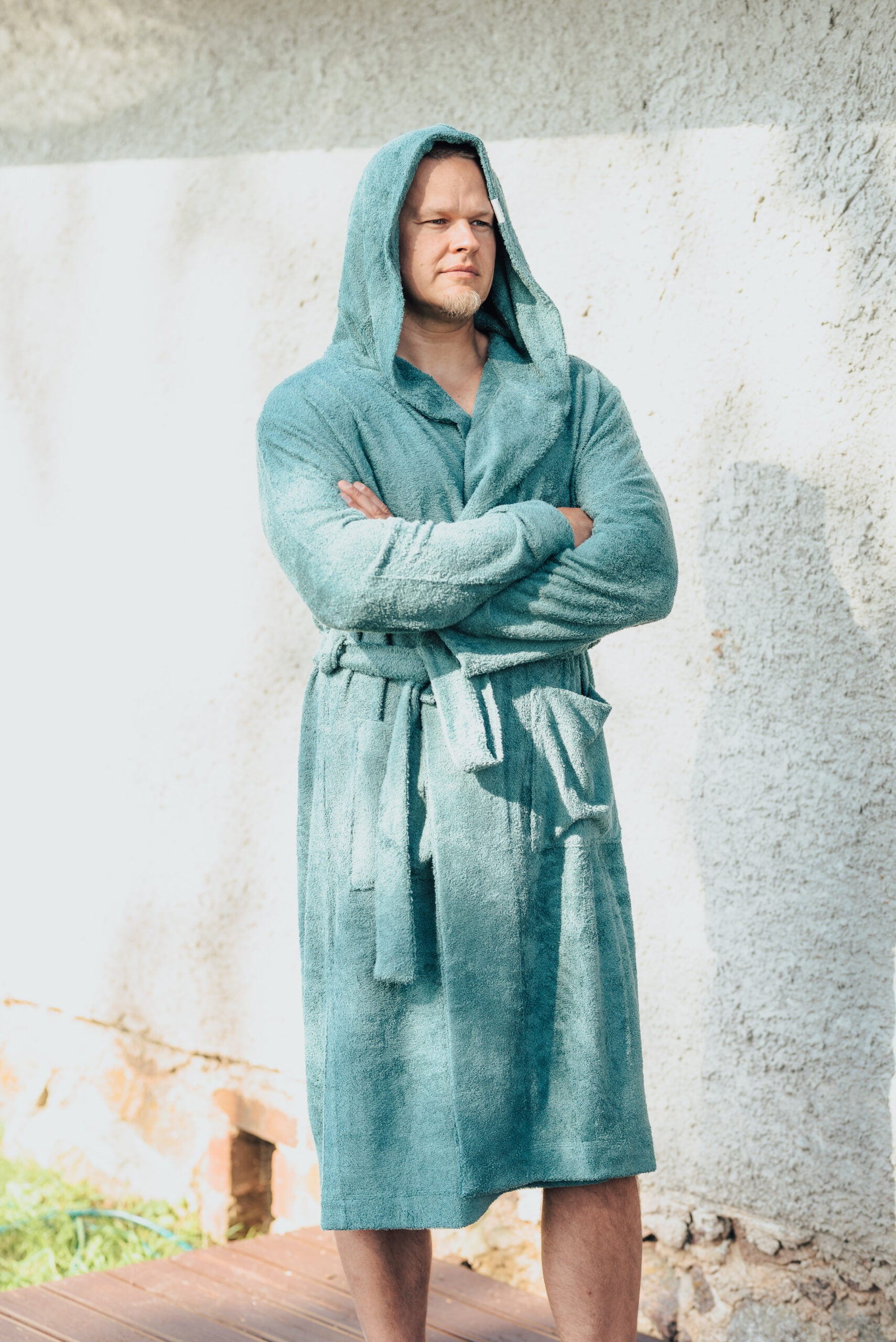 Unisex Hooded Bathrobe - Bamboo Terry