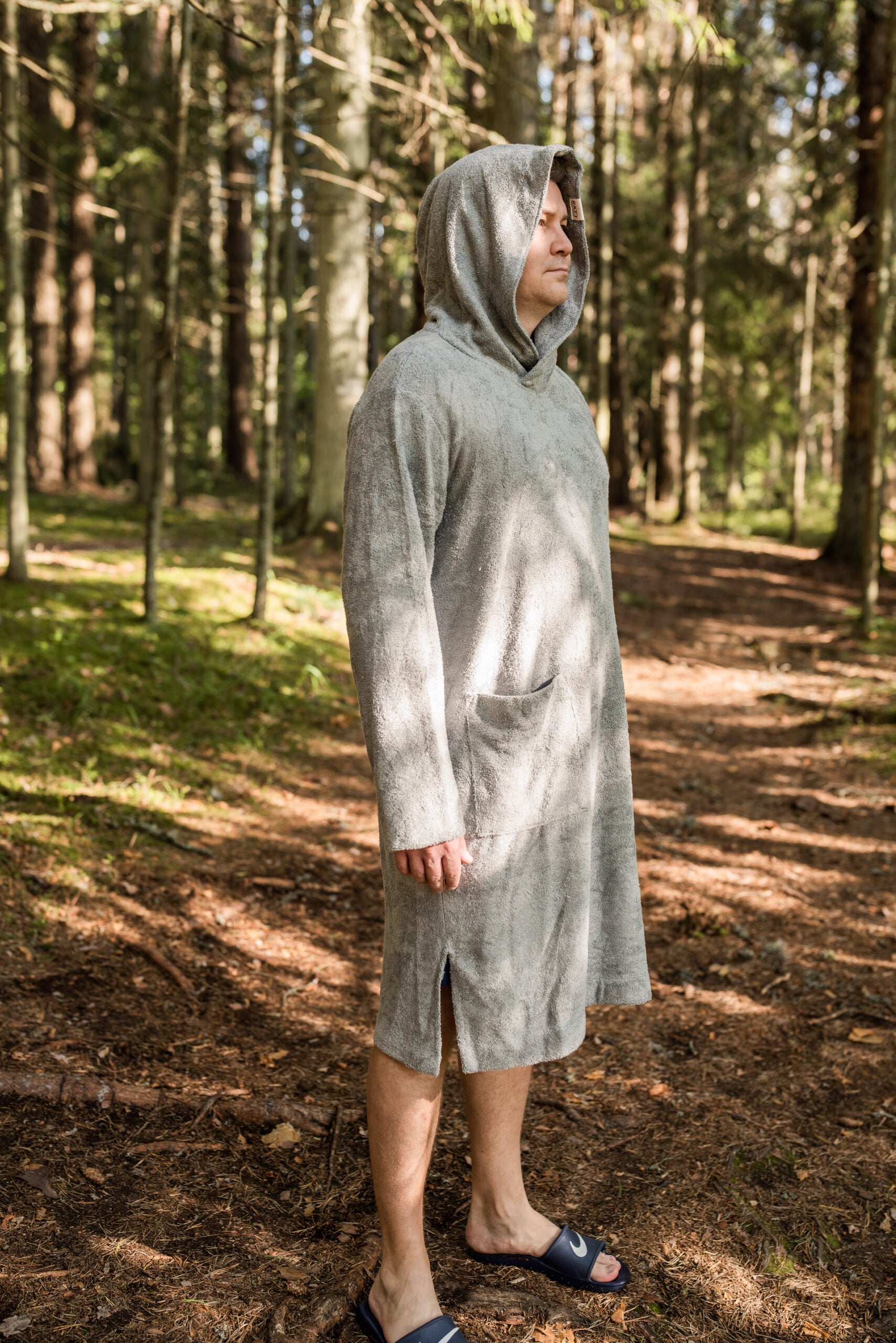 Short-Sleeve Poncho FOX - Bamboo Terry