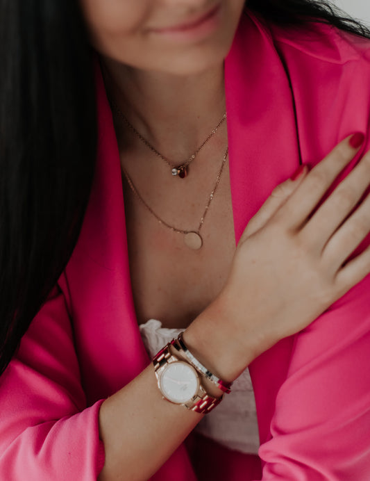 Necklace with Medallion - Good Vibes