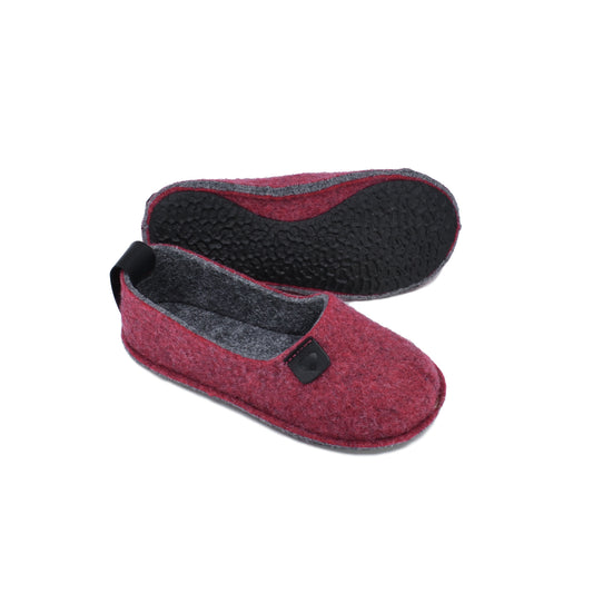 Öko-Toku Children's Slippers Made from Recycled Plastic Bottles - Red