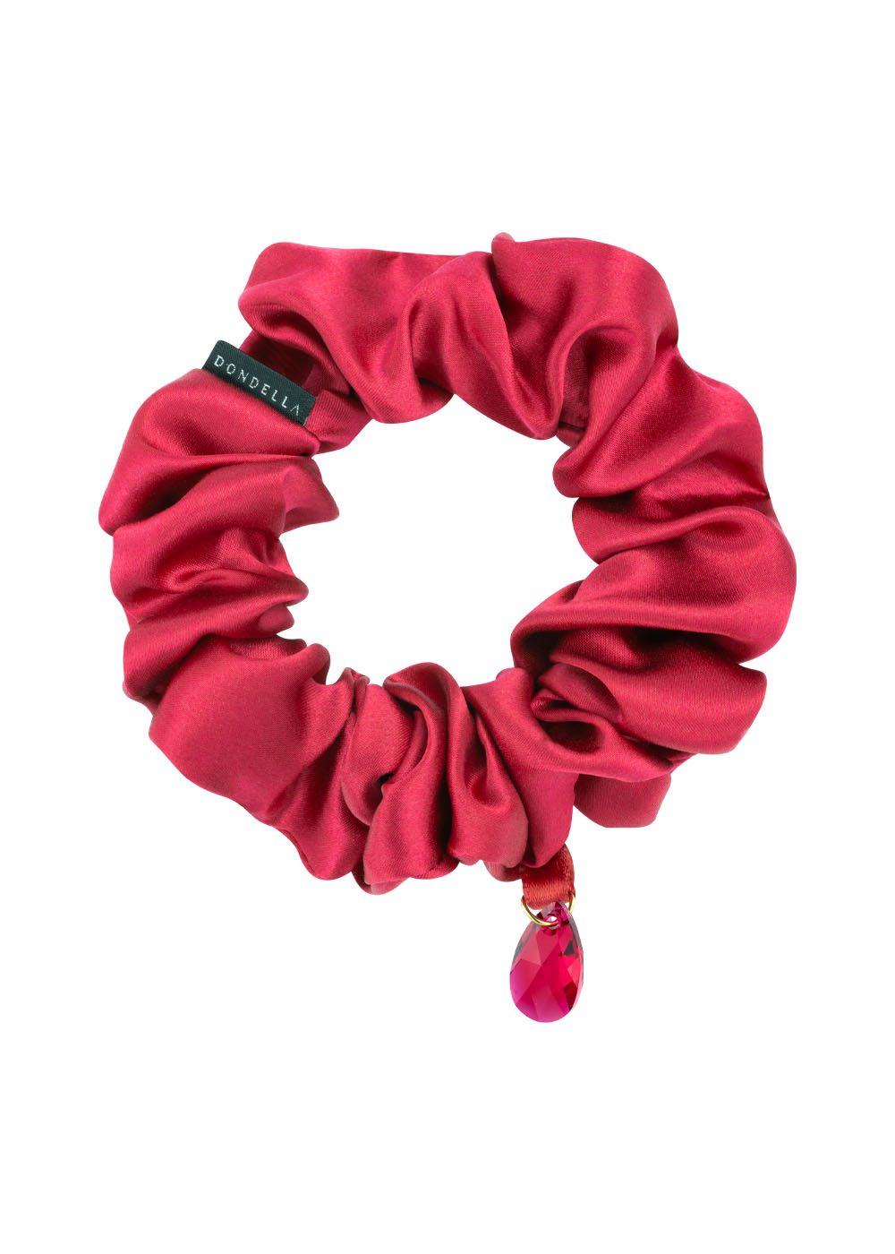 Luxury Silk Scrunchie - Red