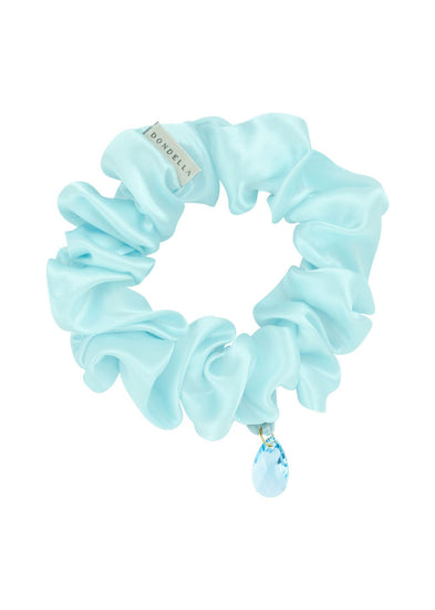 Luxury Silk Scrunchie - Aqua