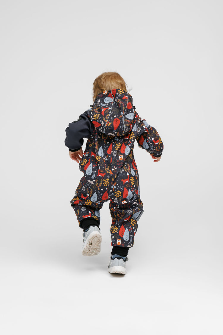 Softshell Onesie for Kids - FOREST