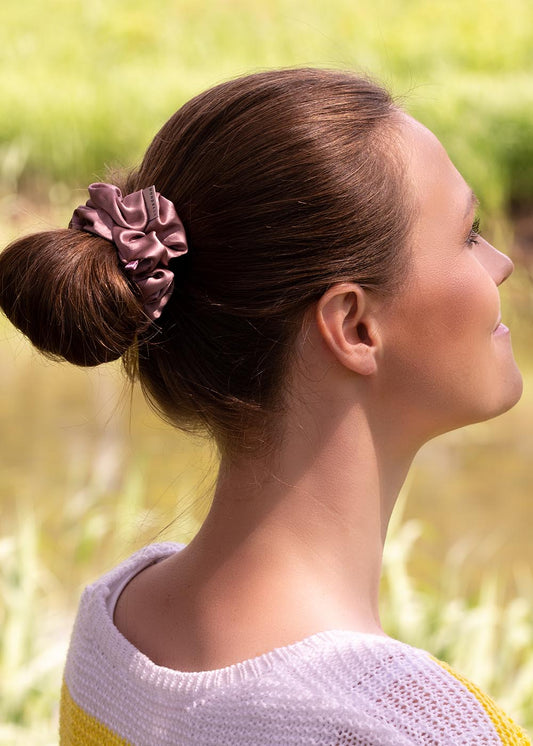 Luxury Silk Scrunchie - Lilac