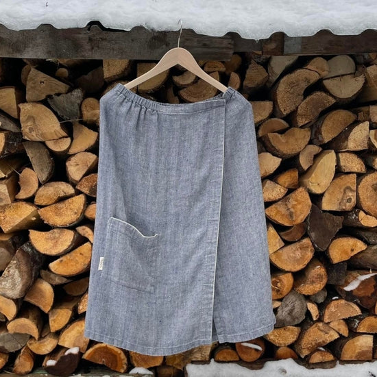 Linen Sauna Skirt for Women