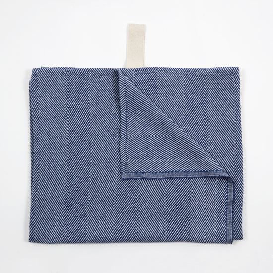 Big Linen Towel - Blue