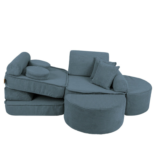 Medium Modular Sofa for Kids - Aesthetic Turquoise Plus