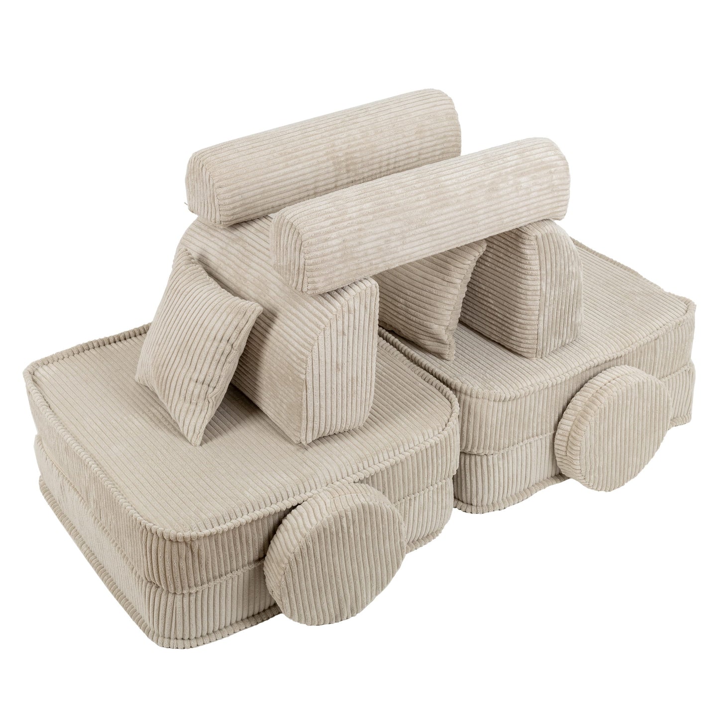 Medium Modular Sofa for Kids - Aesthetic Ecru