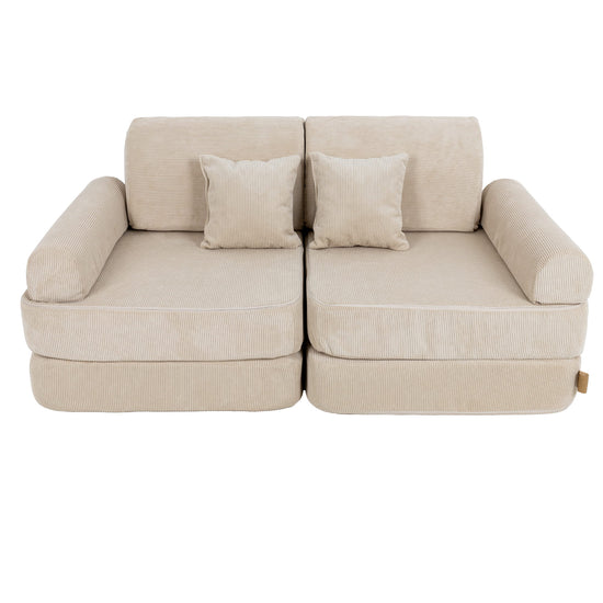 Medium Modular Sofa for Kids - Slimcord Ecru