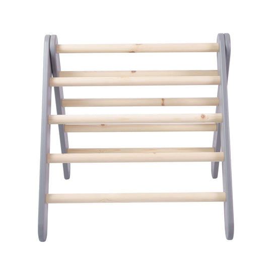 Wooden Pikler Climbing Ladder - Gray