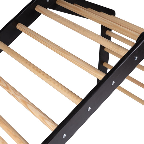 Large Wooden Pikler Ladder - Black