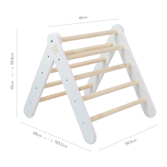 Large Wooden Pikler Ladder - White