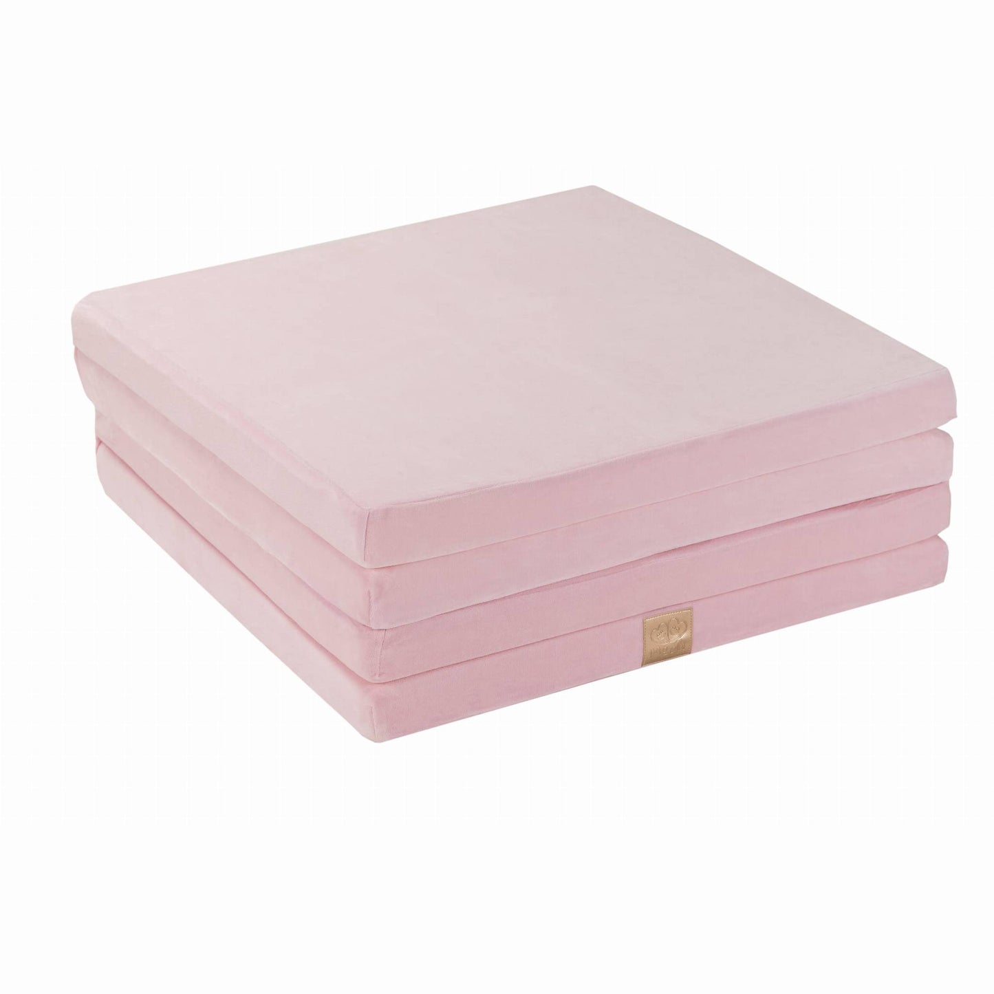 Play Mat for Kids - Square Light Pink Velvet