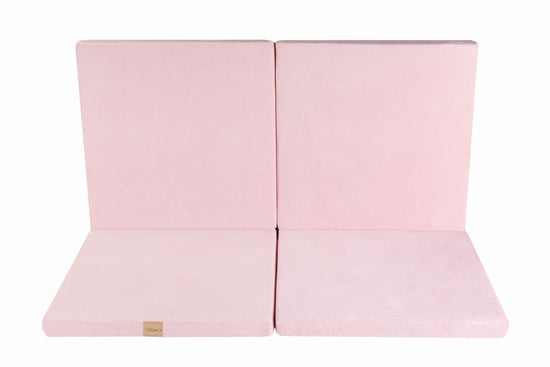 Play Mat for Kids - Square Light Pink Velvet