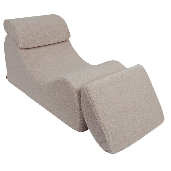 Wave Lounger - Light Grey Bearly