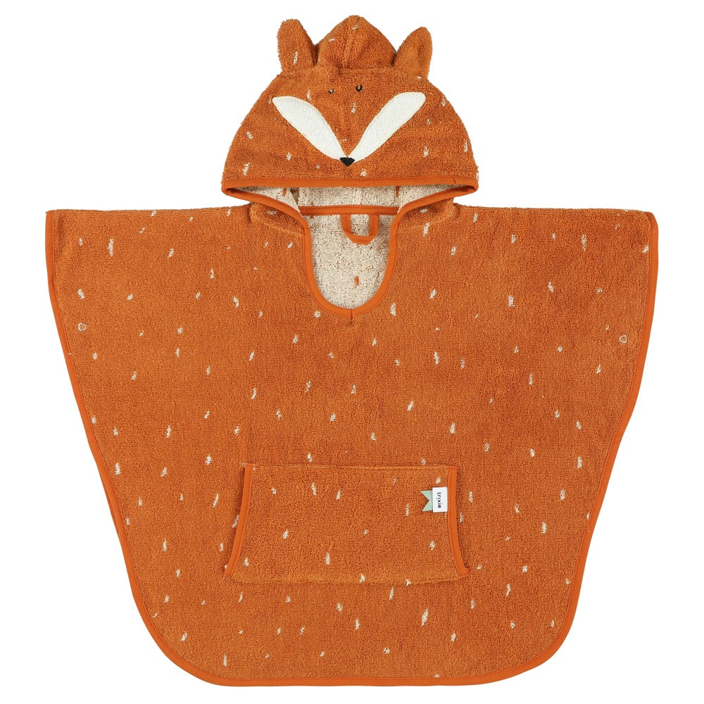 Hooded Bathing Poncho for Kids - Mr. Fox