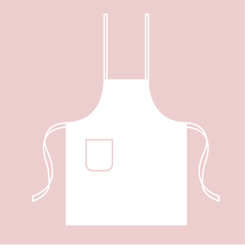 Ladies' Apron Simple - Lemon Linen