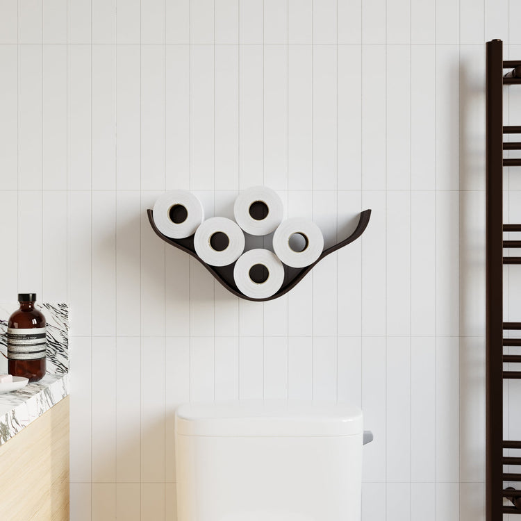 Handmade Wooden Toilet Paper Holder - Cloud