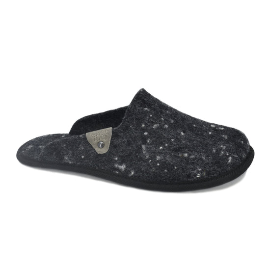 Natural felt slippers Pelsi - Dark grey