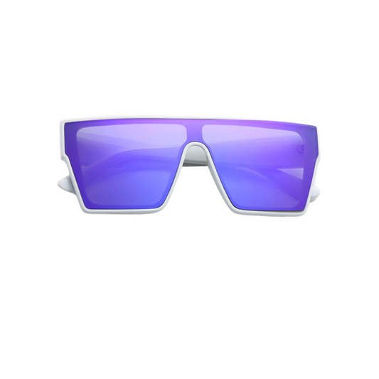 Barcelona Sunglasses - White & Purple