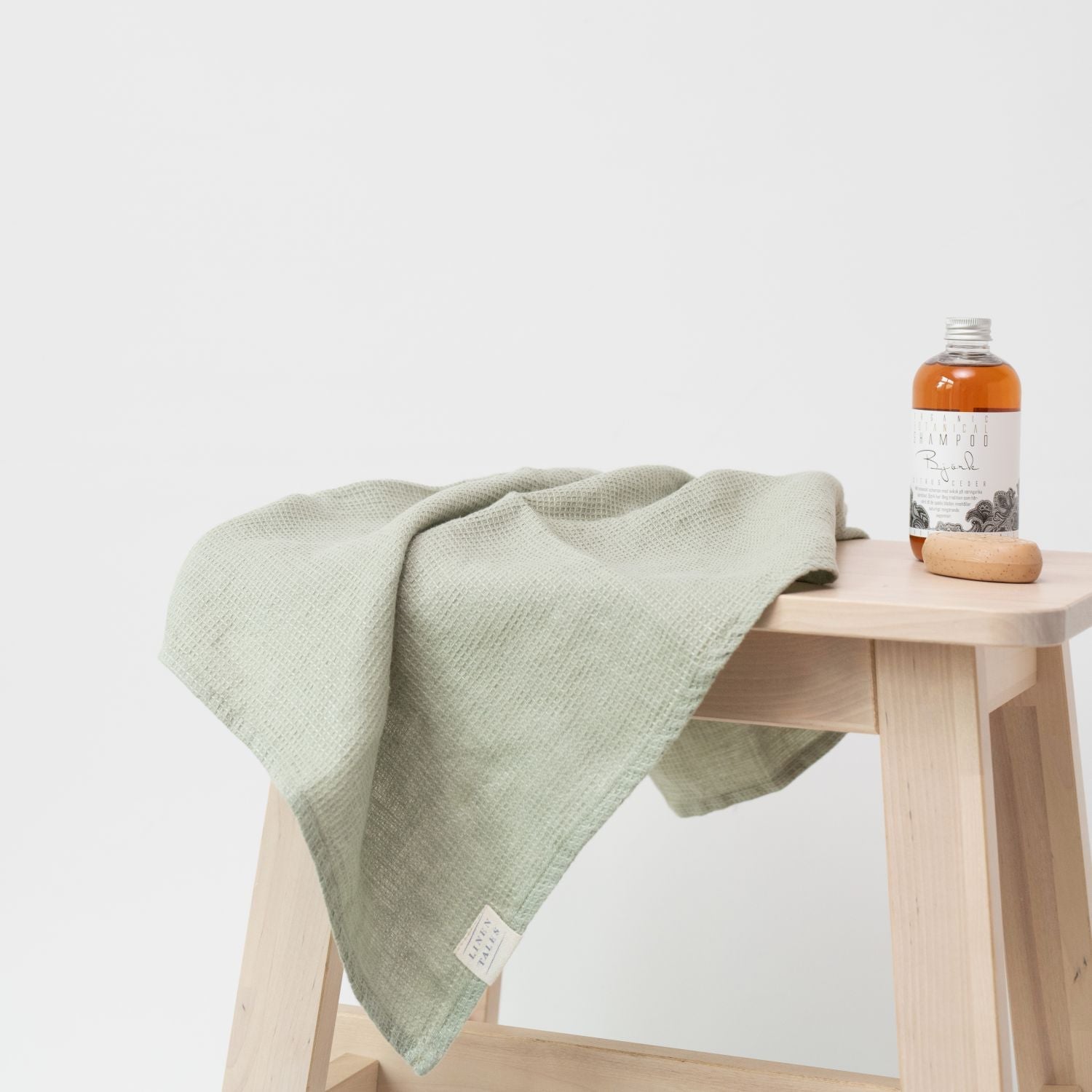 Honeycomb Fine Waffle Towel - Sage