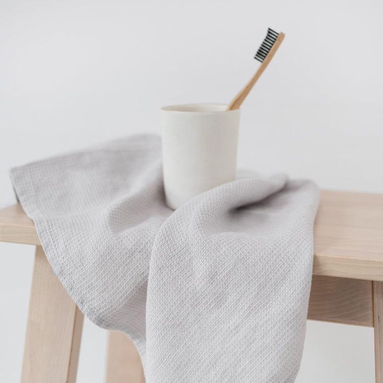 Linen Fine Waffle Towel