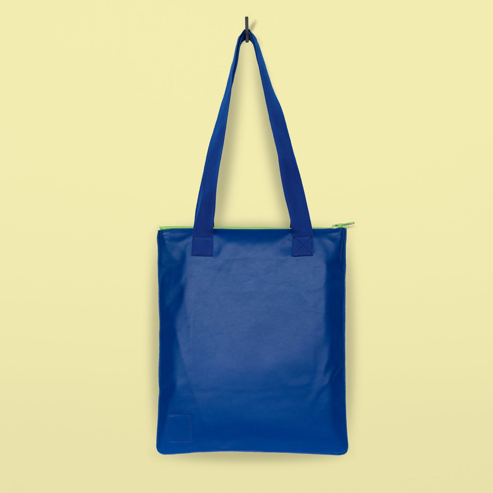 Handmade Leather Tote - Royal Blue