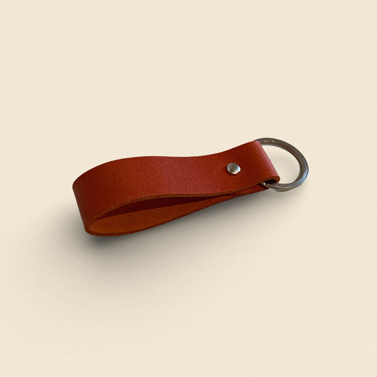 Handmade Leather Keychain - Classic Loop