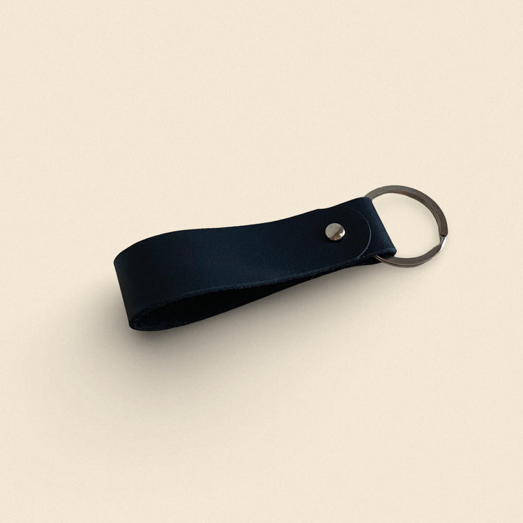 Handmade Leather Keychain - Bottom Loop