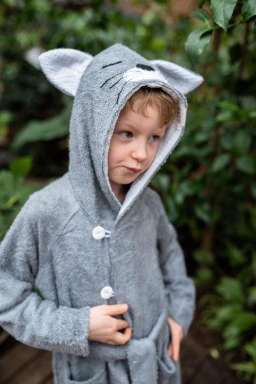 Bamboo Terry Bathrobe CAT - For TODDLERS (Size 82/86-116)