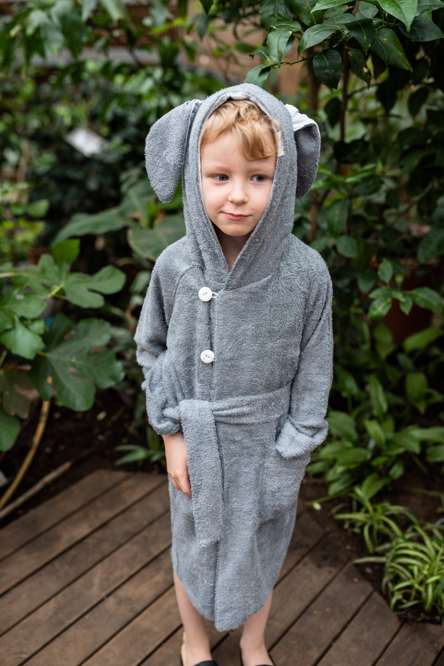 Bamboo Terry Bathrobe BUNNY - For TODDLERS (Size 82/86-116)