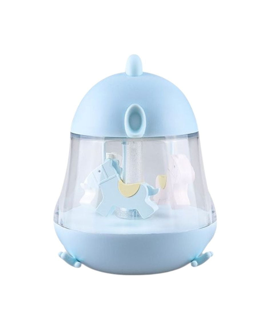 Lamp with Carousel and Music - Blue