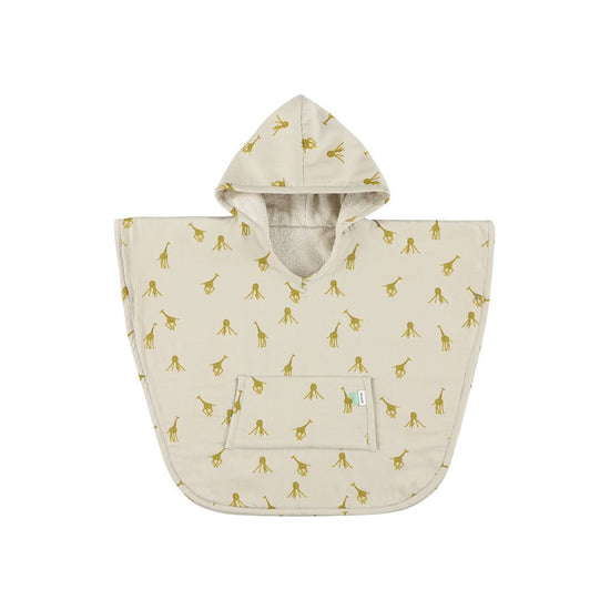 Hooded Bathing Poncho for Kids - Groovy Giraffe