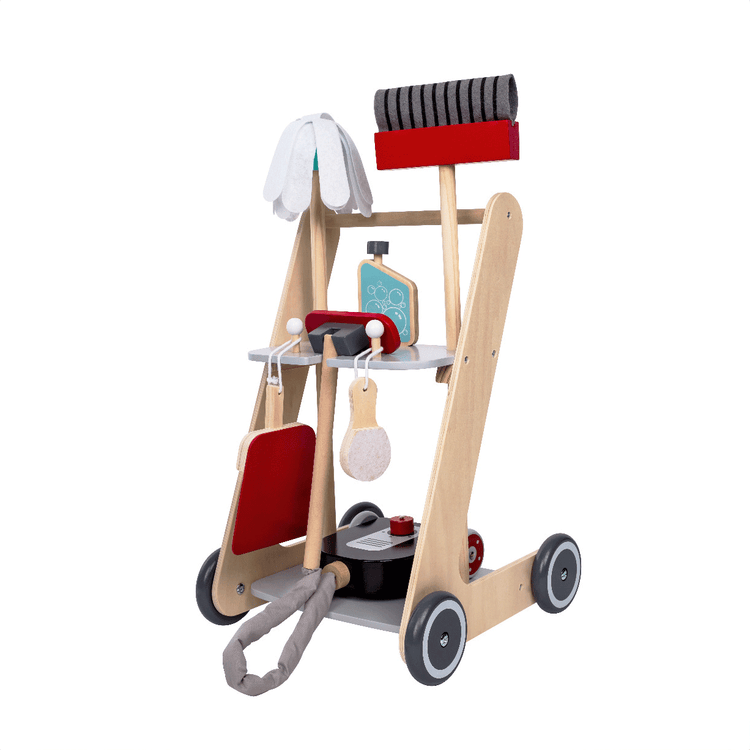 Wooden Cleaning Cart