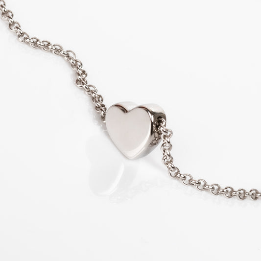 Heart Choker - Rose Gold and Silver